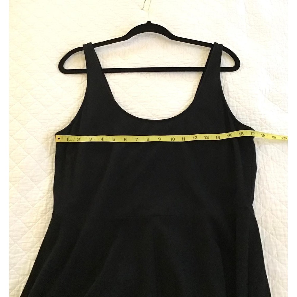 A New Day XL Womens Black Scoop Neck Sleeveless Maxi Tank Dress Lagenlook Resort - Picture 9 of 14